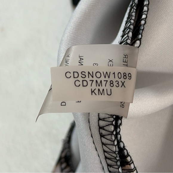 Calvin Klein Leopard Print Fitted Dress 12 Stretchy Date Night Office Siren - Picture 12 of 12